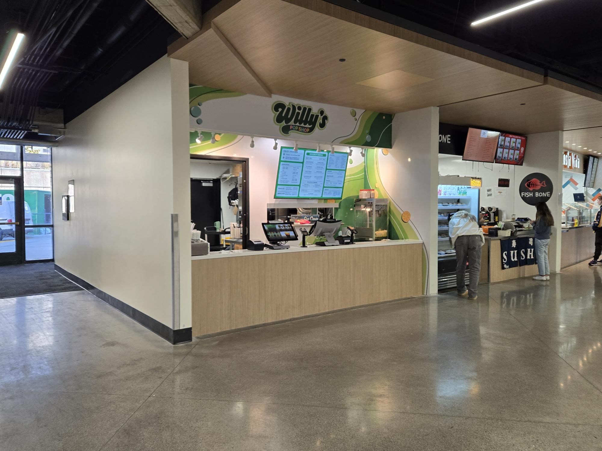 Willy’s Pop Shop, located in the Sorensen Student Center next to Fish Bone and Costa Vida | Photo by Kenna Seegmiller